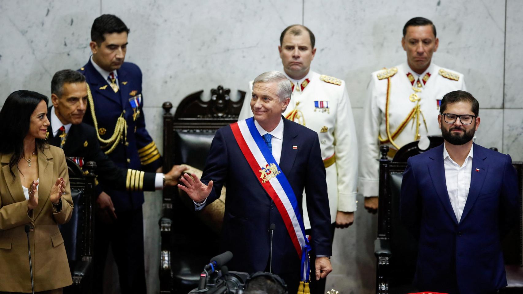 José Antonio Kast asume la Presidencia en Chile.