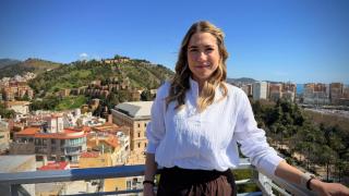 La actriz Elena Martínez en el Festival de Málaga.