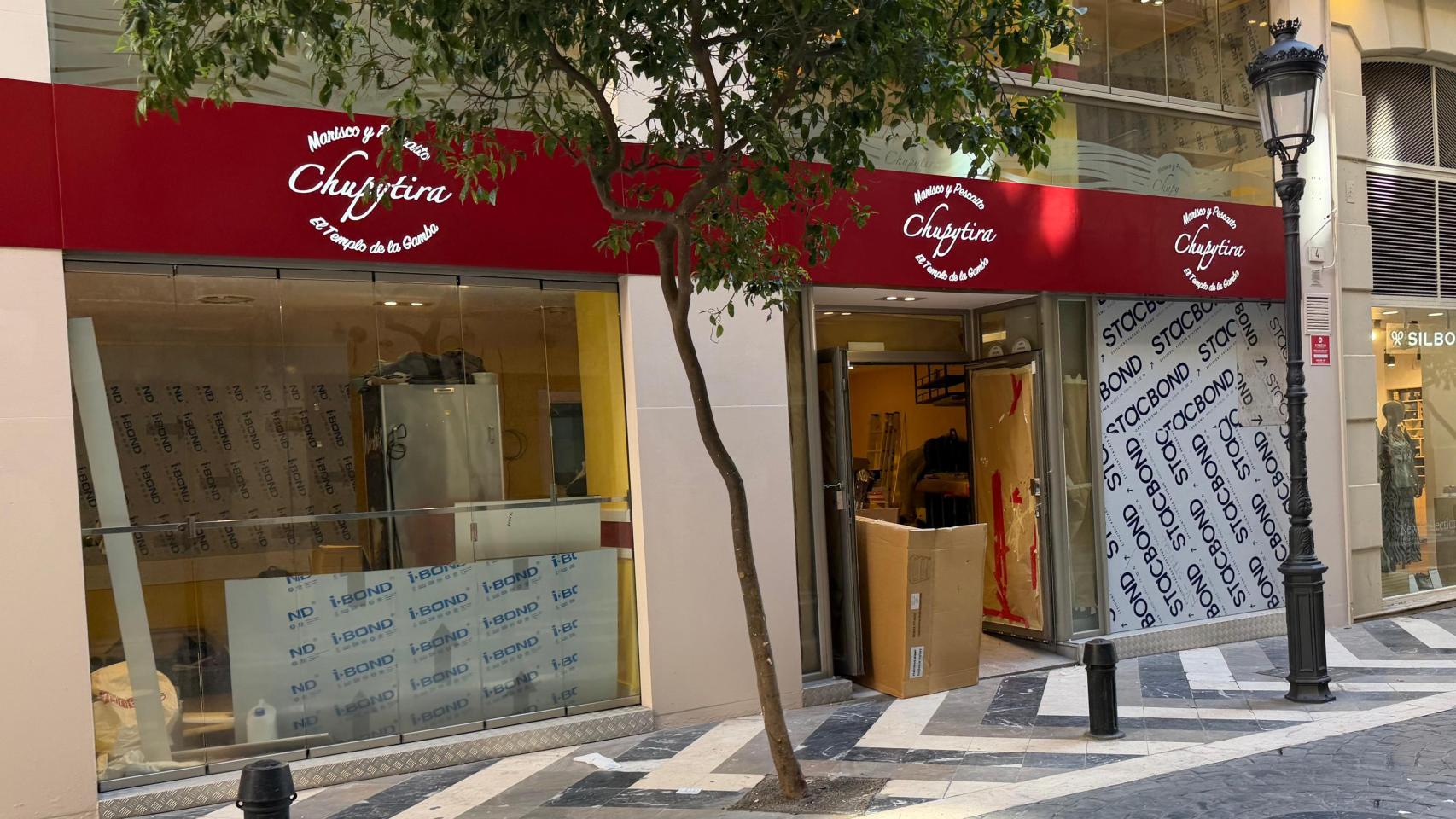 El nuevo local de Chupytira en el centro de Málaga.