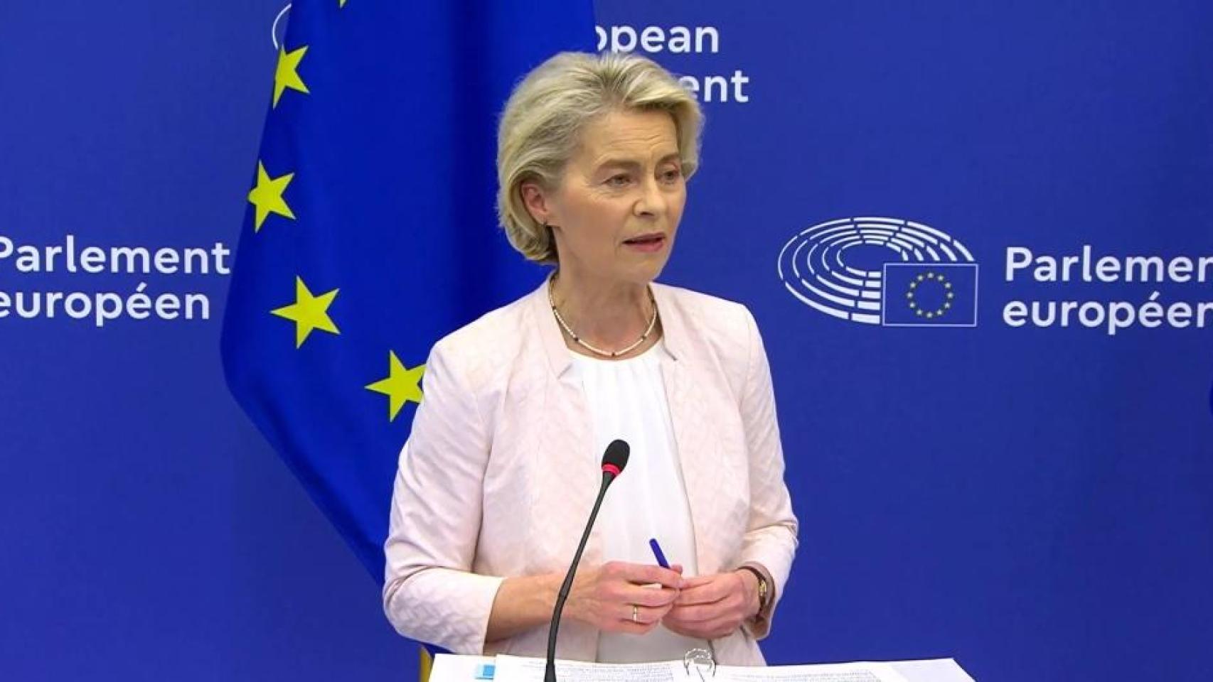 Ursula von der Leyen, presidenta de la Comisión Europea.