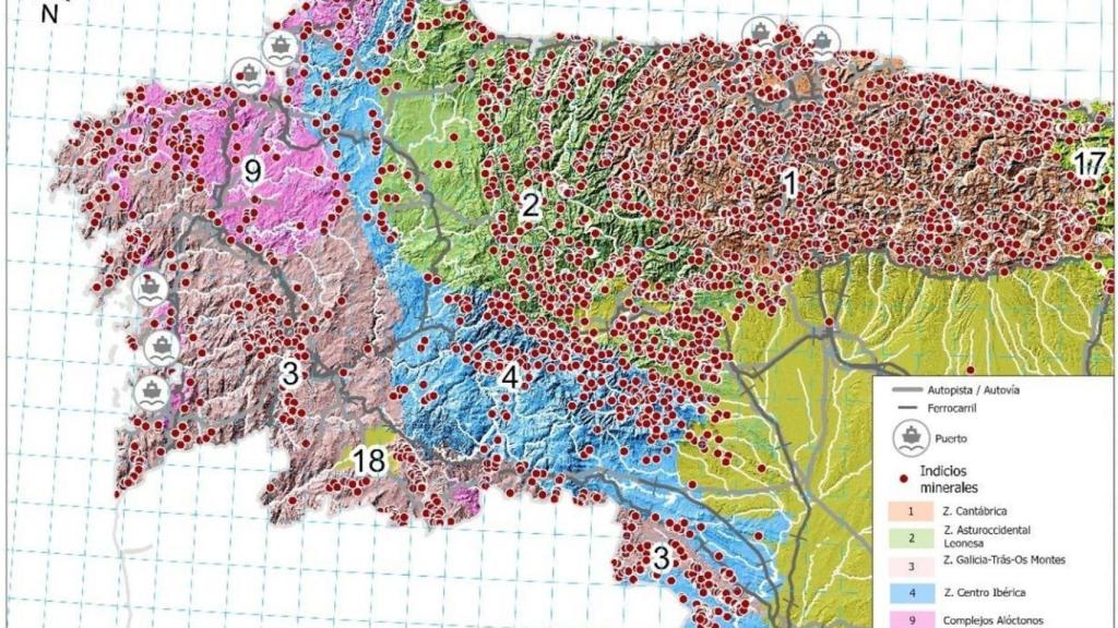 El Programa Nacional de Exploración Minera 2026-2030 apunta al potencial de la zona de Galicia y Trás-os-Montes (Portugal) con diferentes minerales estratégicos.