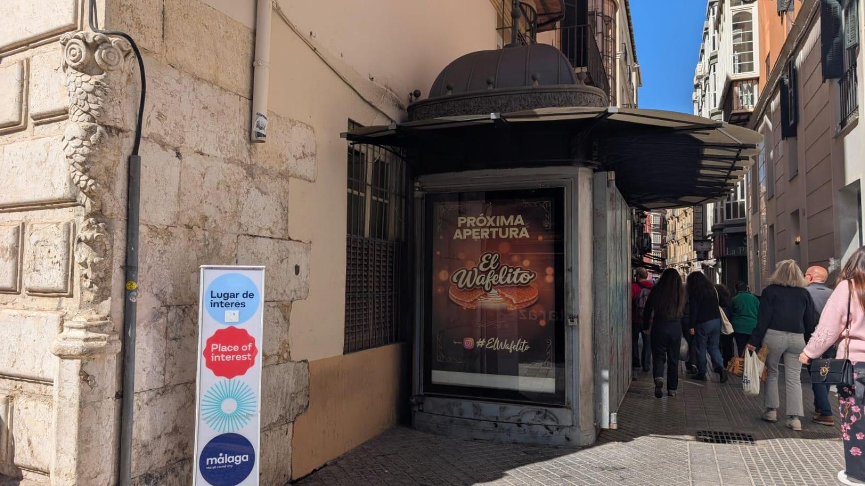 El quiosco donde ya se anuncia esta nueva propuesta.