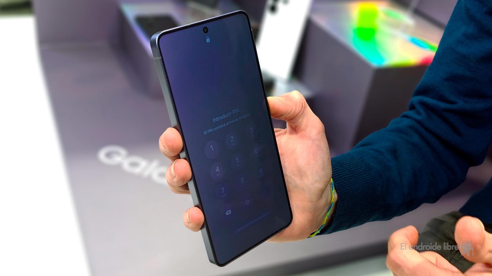 Imagen de la Pantalla de privacidad activa en el Samsung Galaxy S26 Ultra