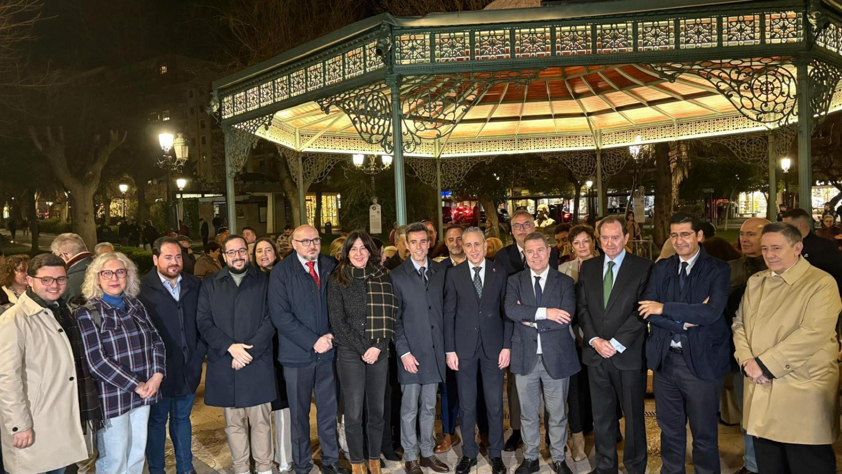 Inauguración de la iluminación de la Fuente Agria de Puertollano. Foto: Iberdrola.