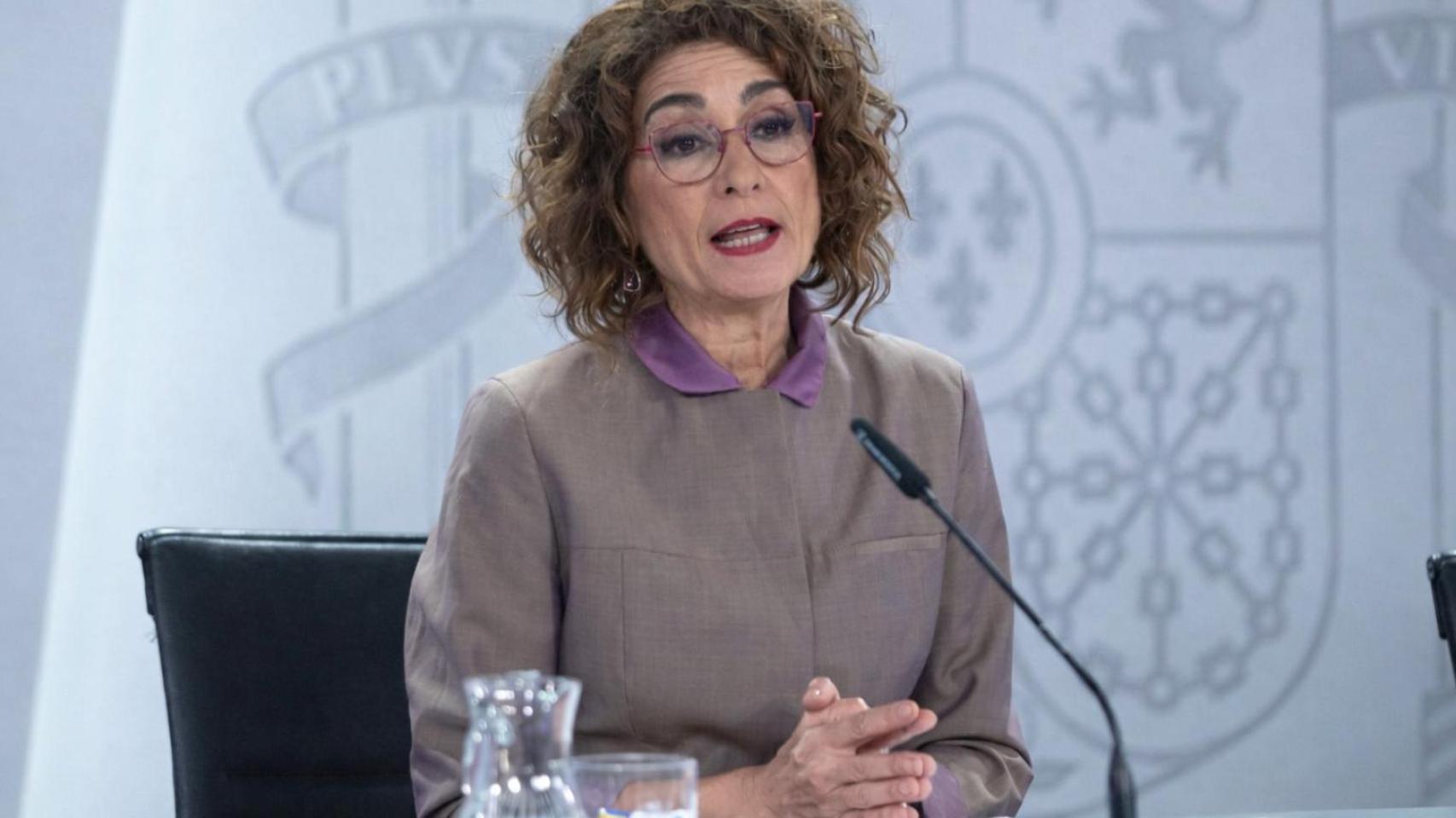 La vicepresidenta del Gobierno, María Jesús Montero.