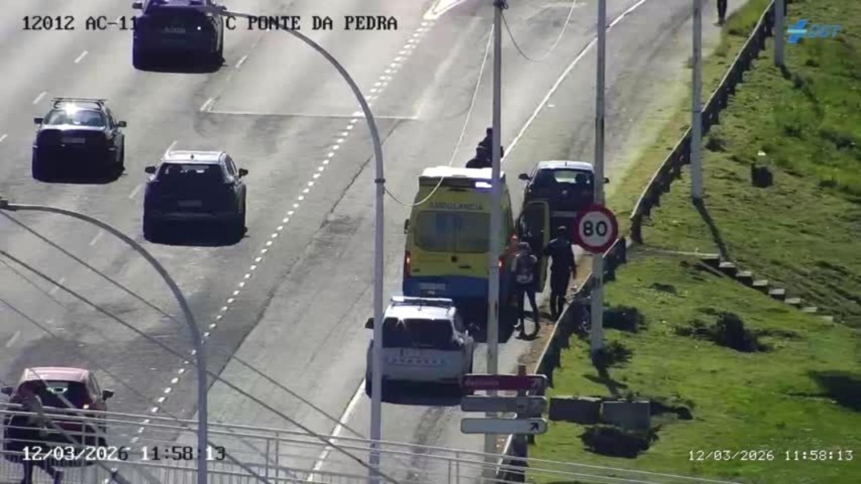 Una mujer herida en A Coruña tras un accidente en Alfonso Molina.