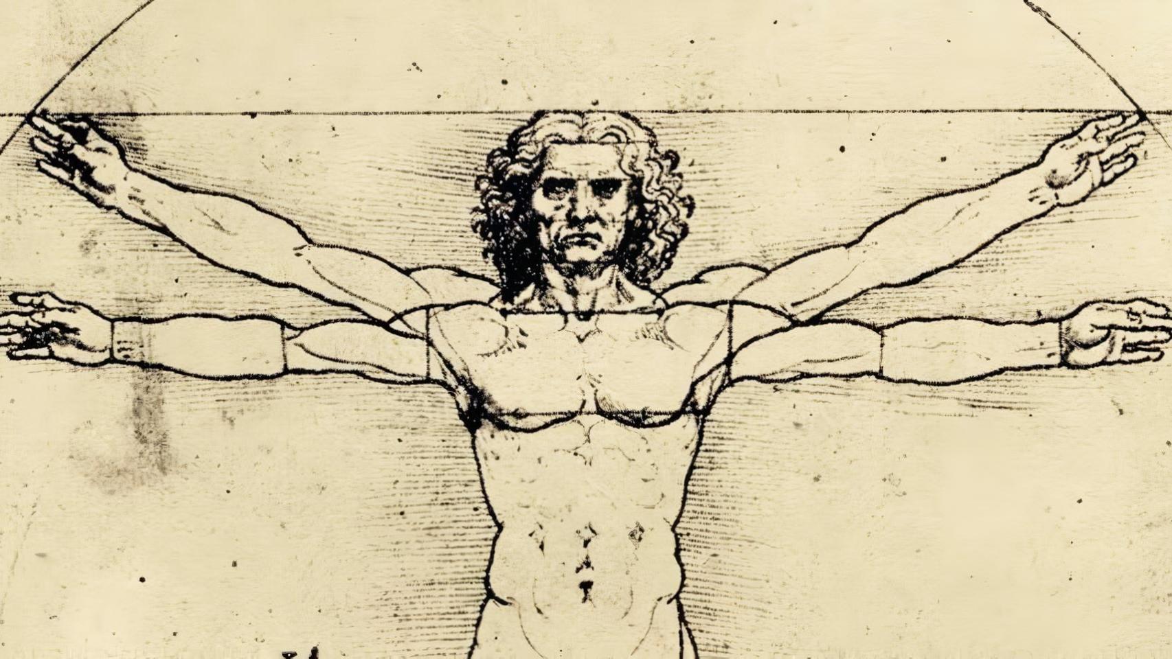 El Hombre de Vitruvio.