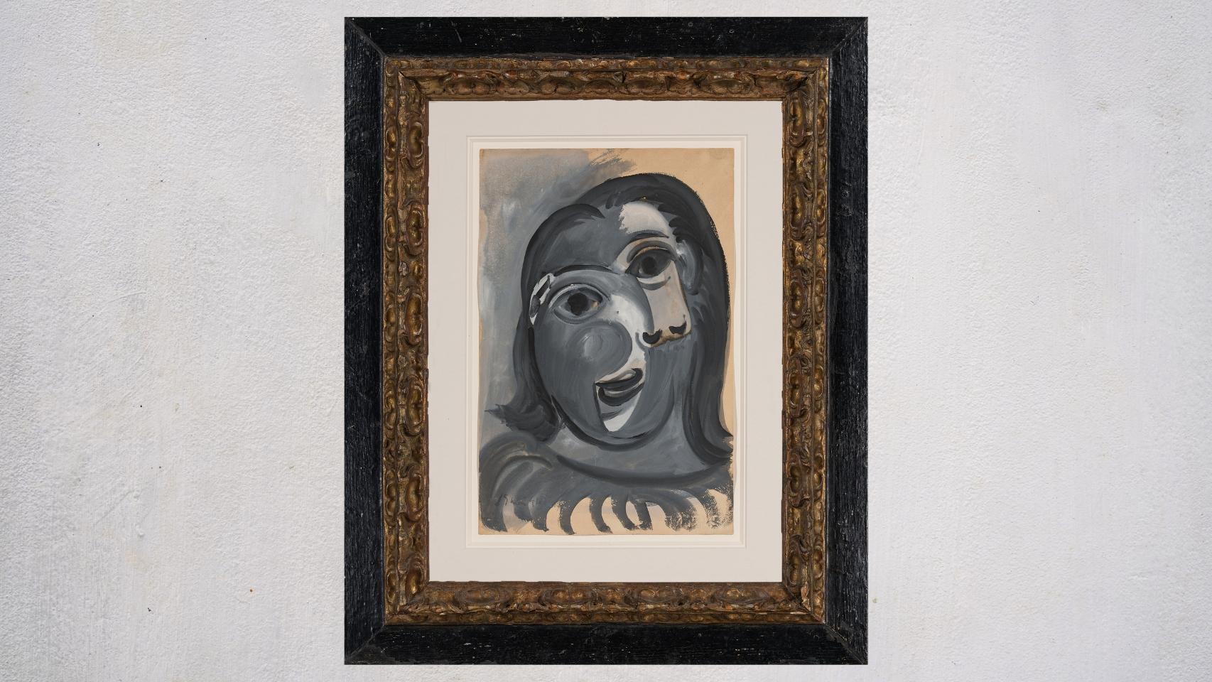 Pablo Picasso: 'Tête de femme', 1941. Gouache sobre papel. 38.9 x 25.4 cm © Succession Picasso, París, 2025