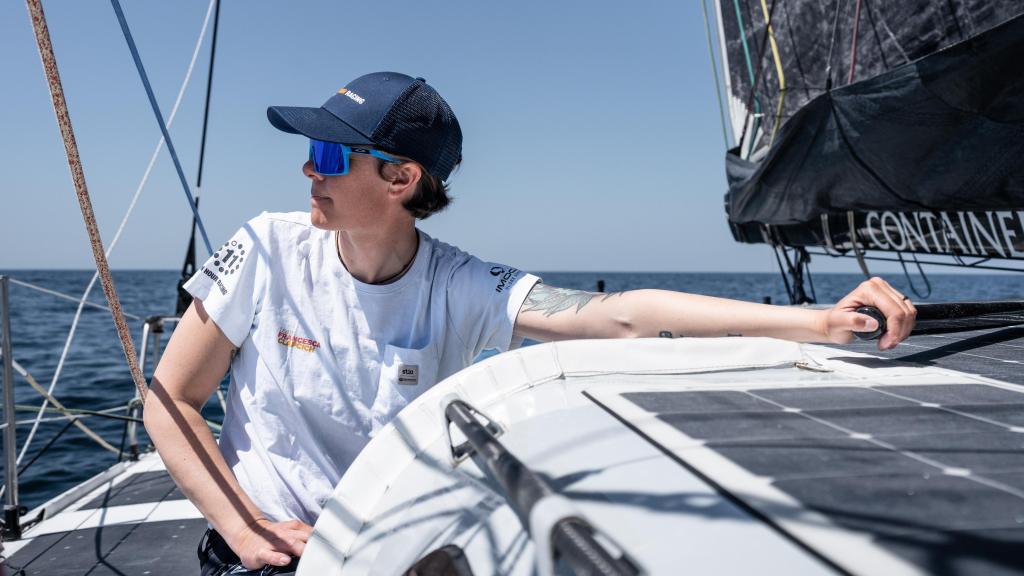 La italiana durante una regata.