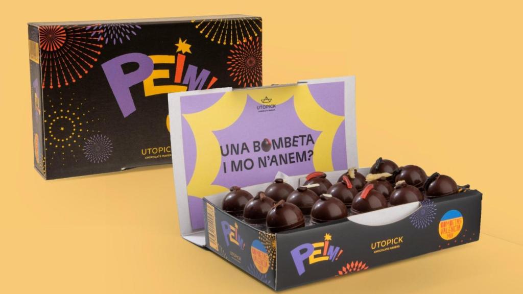 Las Bombetas PEIM! de Utopick Chocolates.