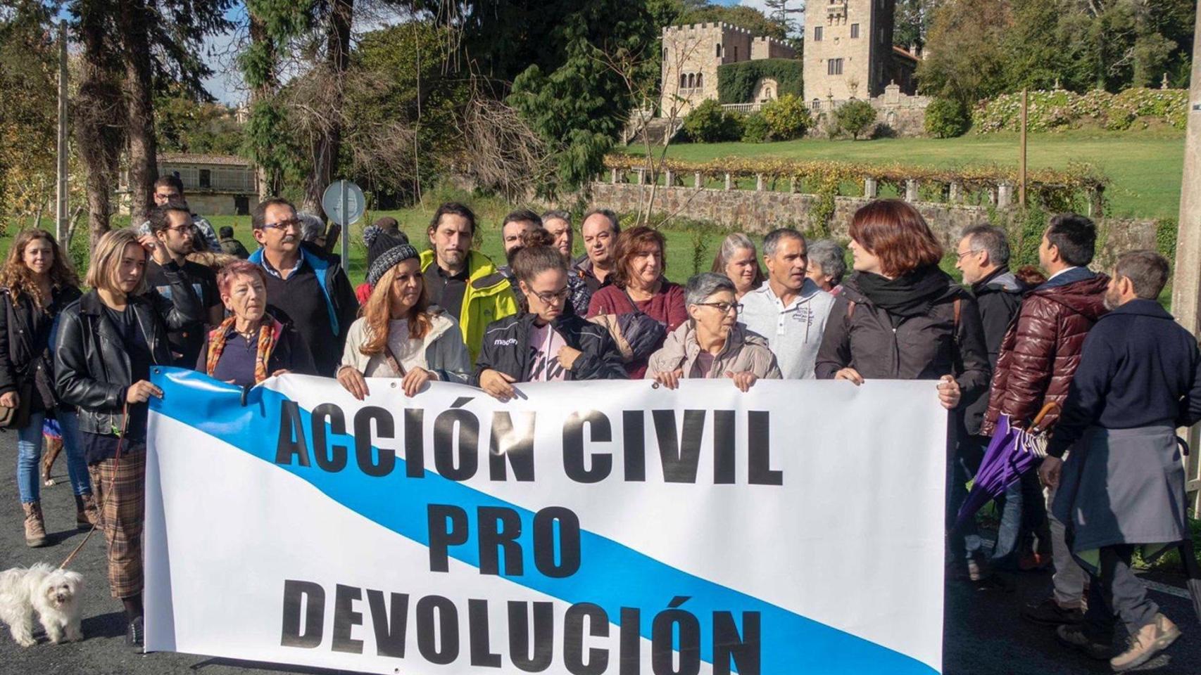Acción reivindicativa ante el Pazo de Meirás este sábado
