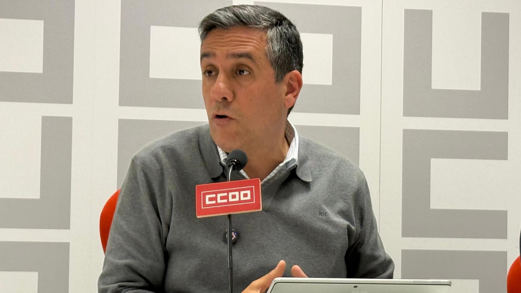 Javier Ortega, secretario regional de CCOO en Castilla-La Mancha.