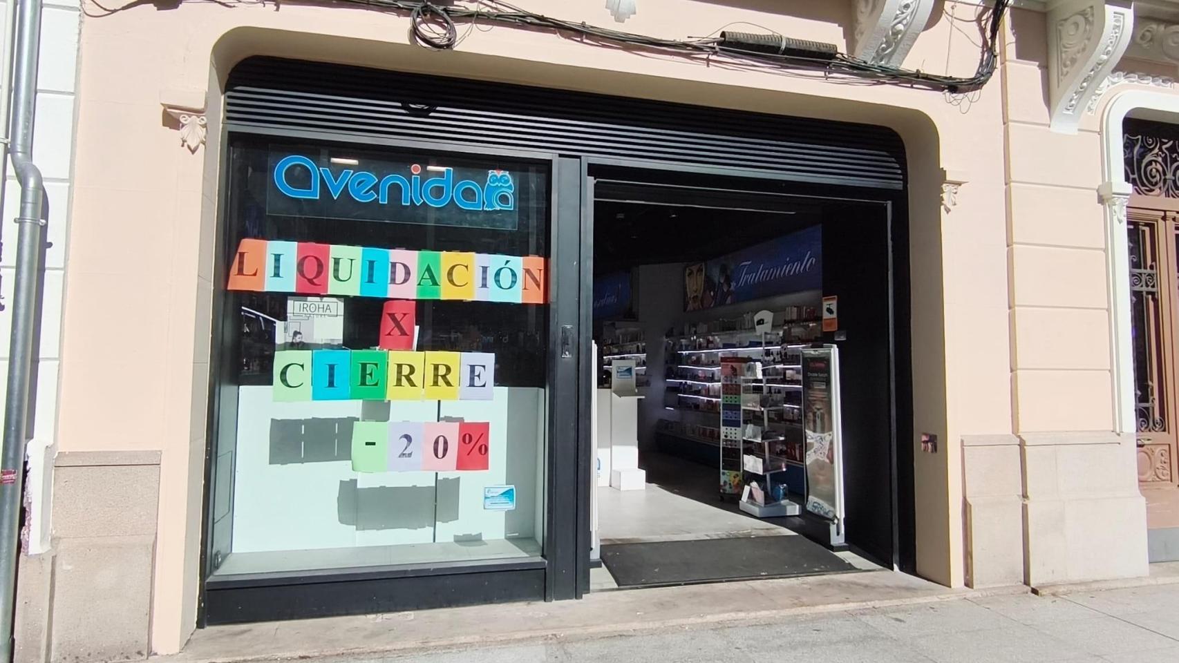 La perfumería Avenida en la plaza de Lugo de A Coruña