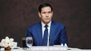 Secretary of State Marco Rubio attends a working lunch at the Shield of the Americas summit at Trump National Doral Miami.