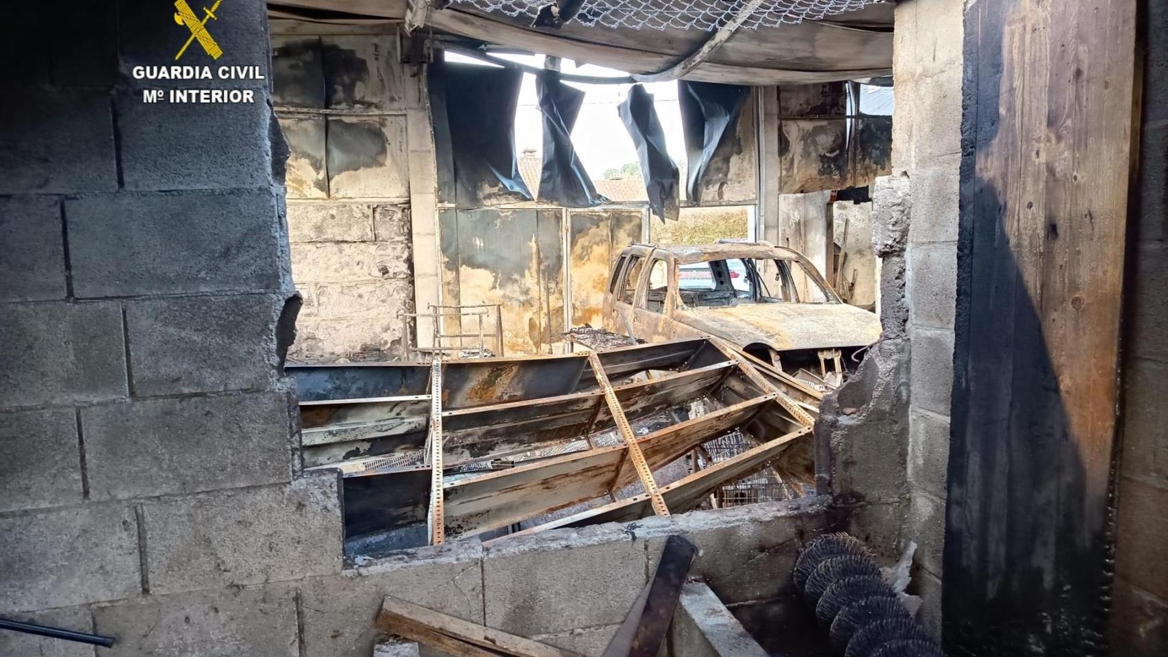 Detenido en Tomiño (Pontevedra) tras plantar fuego a una nave y causar daños de más de 150.000 euros