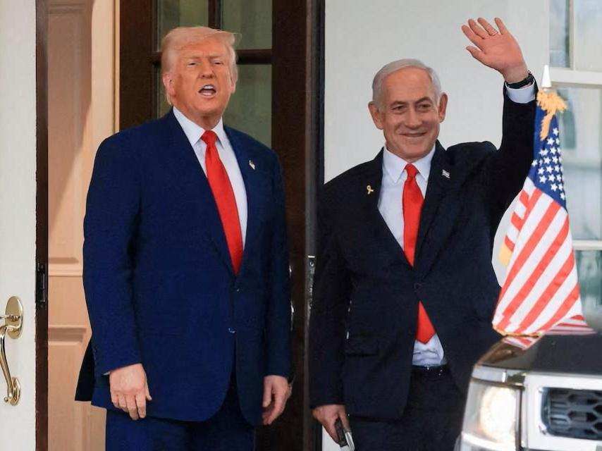 Donald Trump y Benjamin Netanyahu.