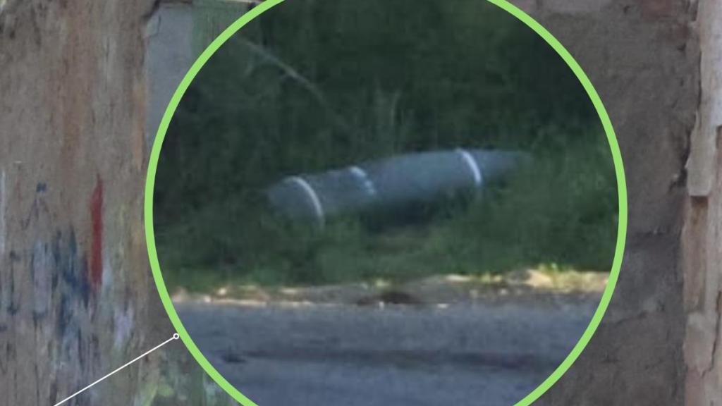 Proyectil de guerra encontrado en La Almunia de Doña Godina (Zaragoza)