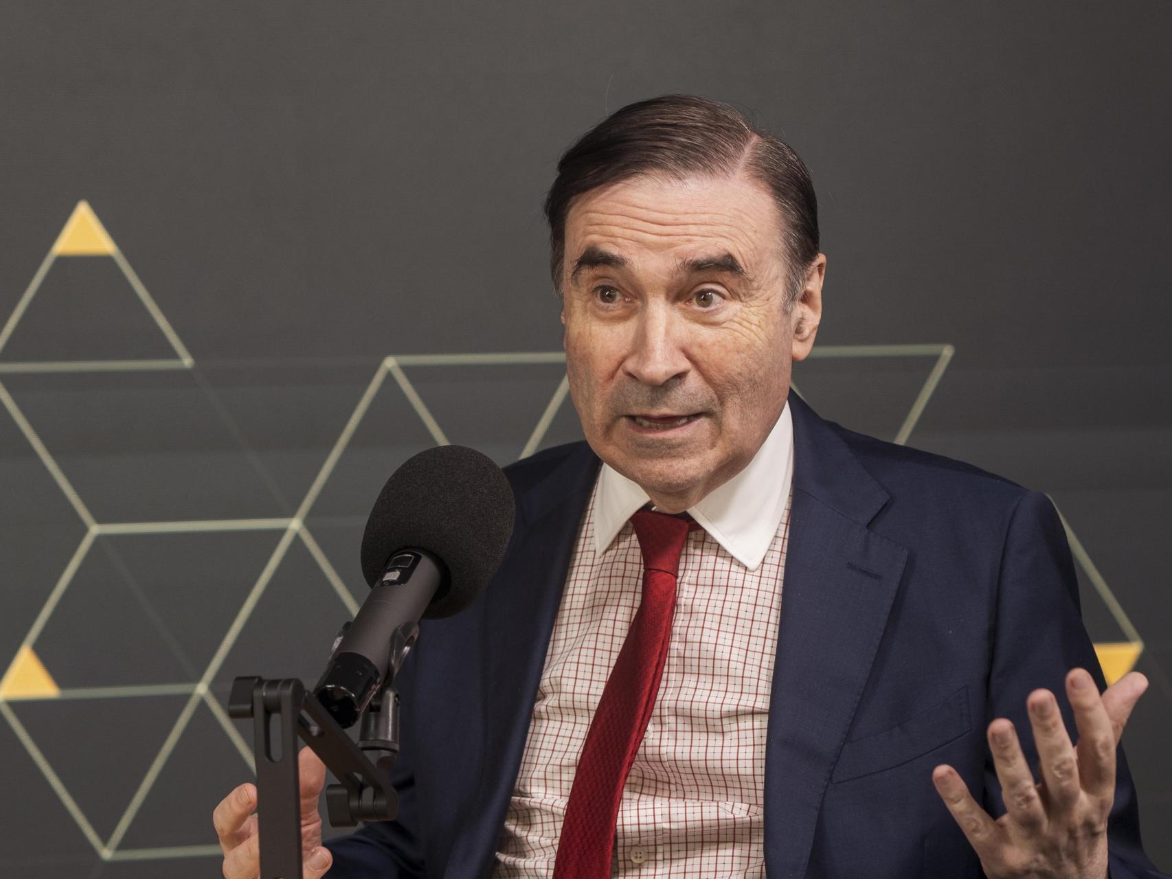 El director de EL ESPAÑOL, Pedro J. Ramírez, este jueves en La Hora del Suscriptor.