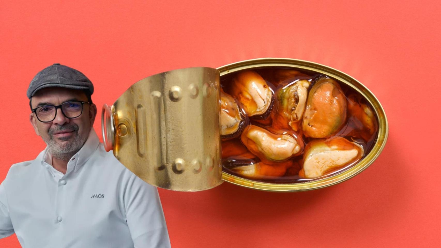 Jesús Sánchez, chef, en un montaje de El Español