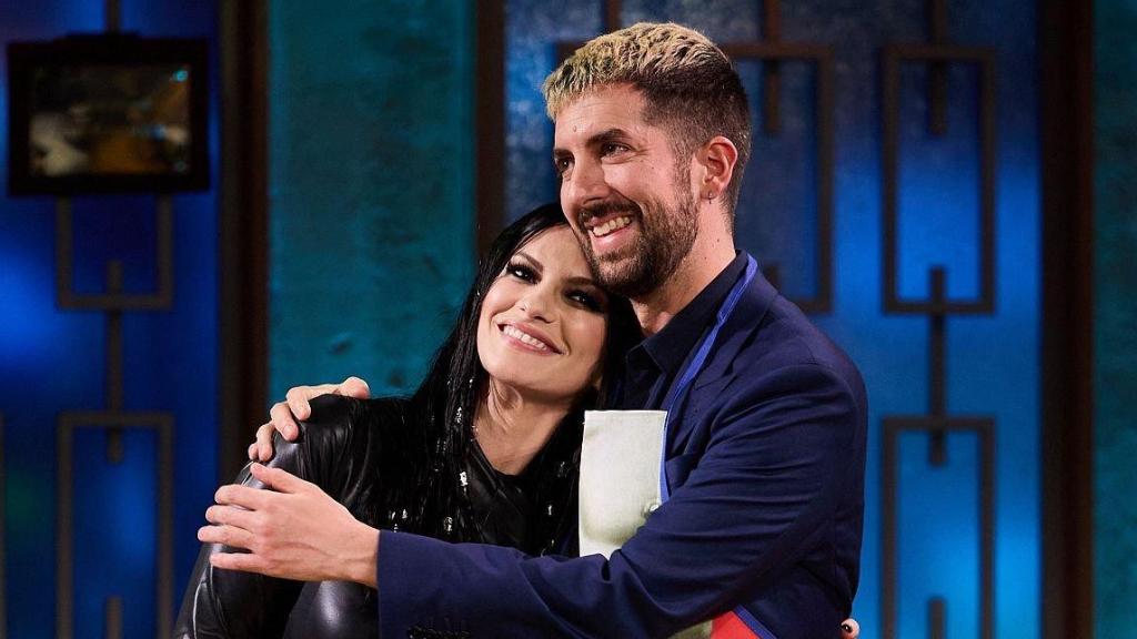 David Broncano y Laura Pausini este miércoles en 'La Revuelta'.