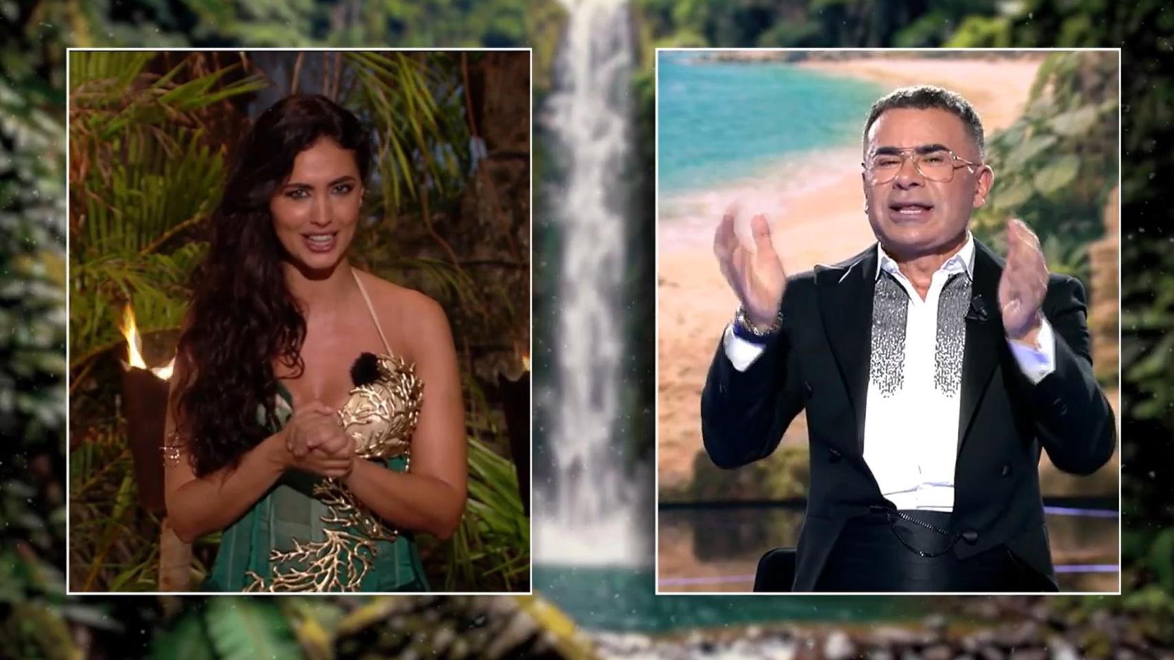 María Lamela y Jorge Javier Vázquez en los últimos instantes de la primera gala de 'Supervivientes 2026'.
