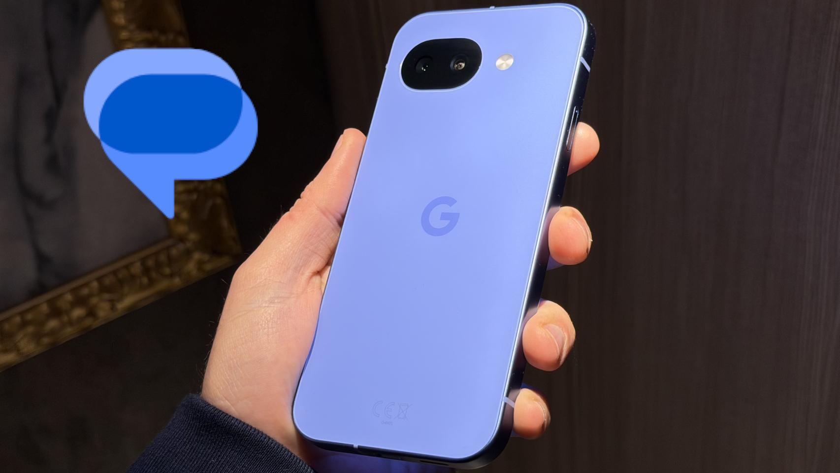 Icono de Mensajes de Google en un Pixel 10a