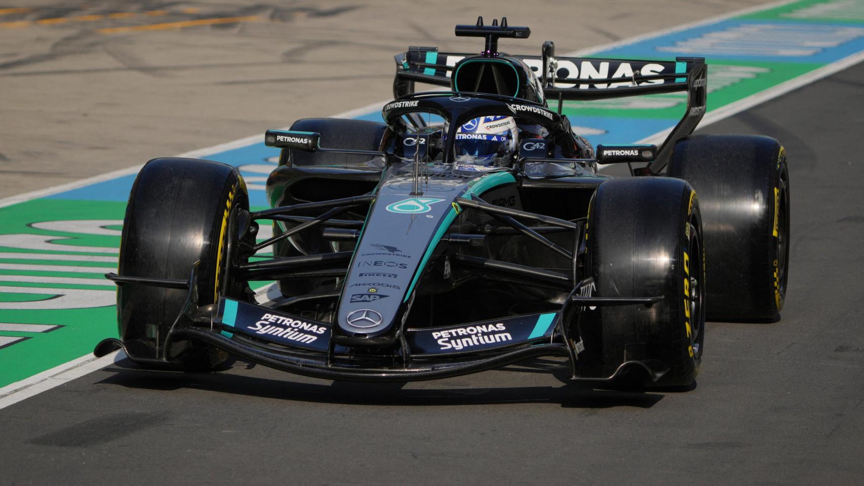 Russell, durante el Gran Premio de China.