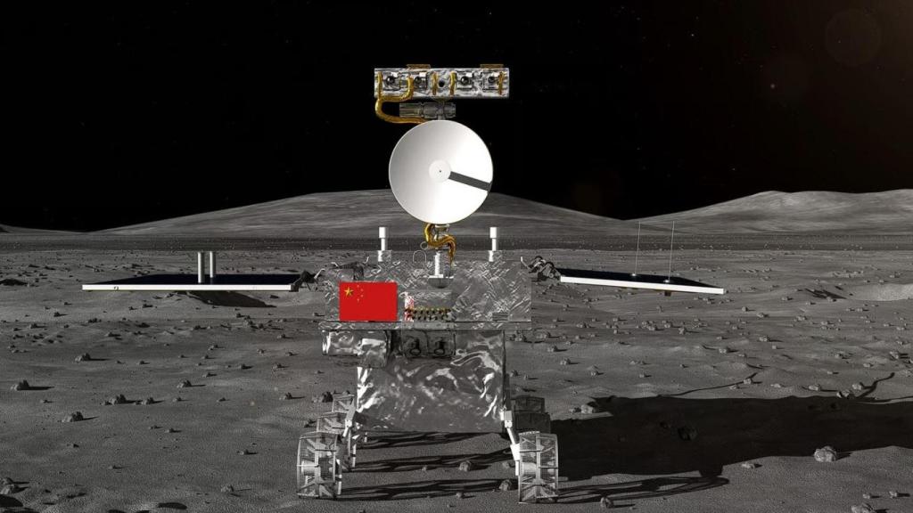 La nave espacial china Chang'e-4 que ya está en la Luna.