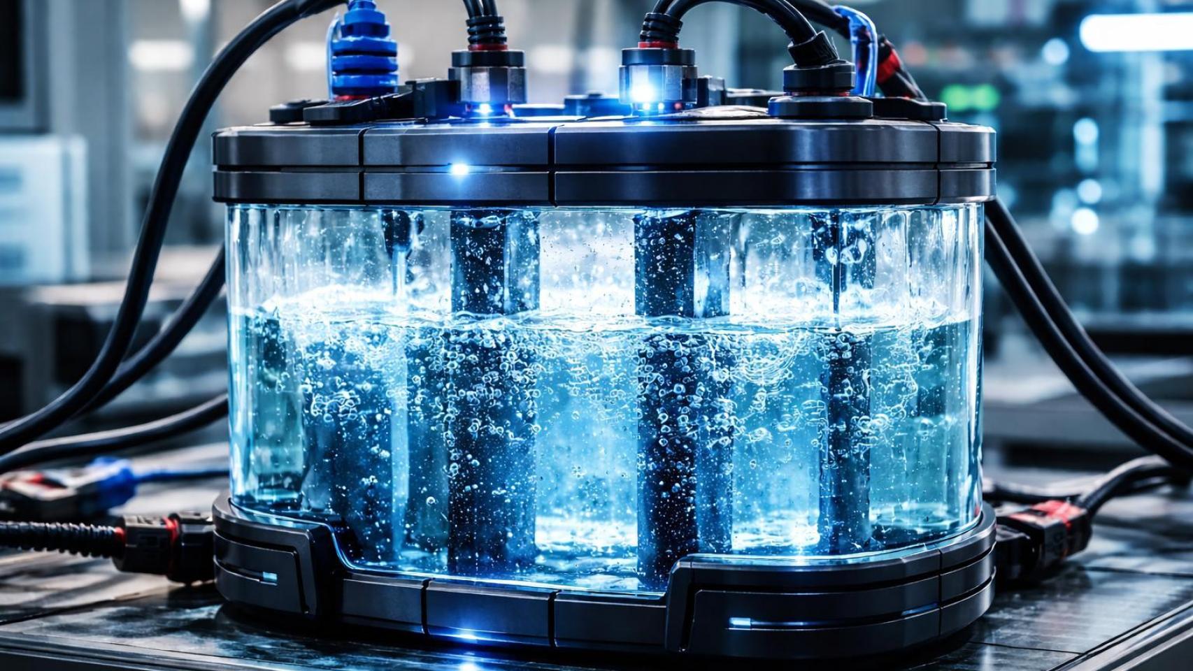 Imágenes de una batería de agua creadas por inteligencia artificial.