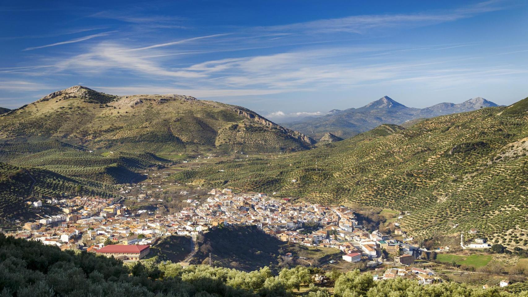 Vista del pueblo de Valdepeñas.