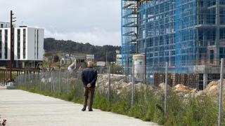 Parcela Z-44 en construcción en el barrio de Xuxán en A Coruña.