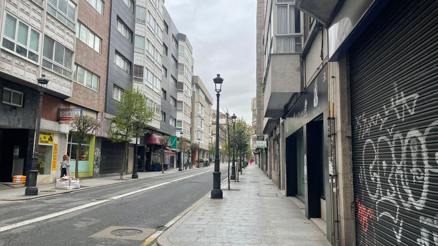 Calle de Pi y Margall, en Vigo.