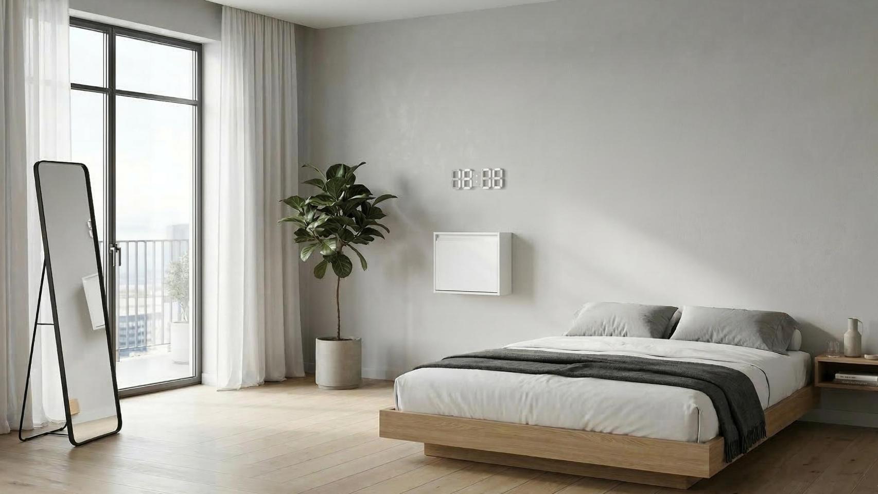 Imagen de un dormitorio con el zapatero.