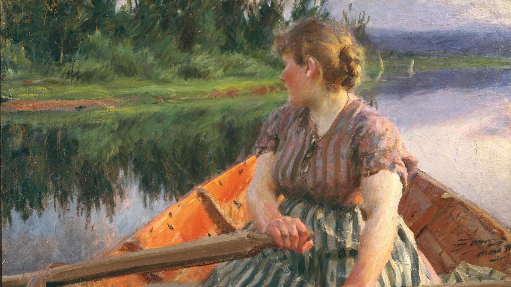 Andres Zorn: 'Medianoche', 1891. Foto:  Zornmuseet, Mora