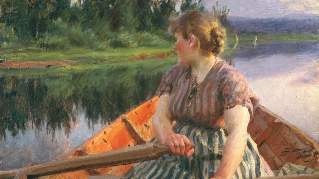 Andres Zorn: 'Medianoche', 1891. Foto:  Zornmuseet, Mora