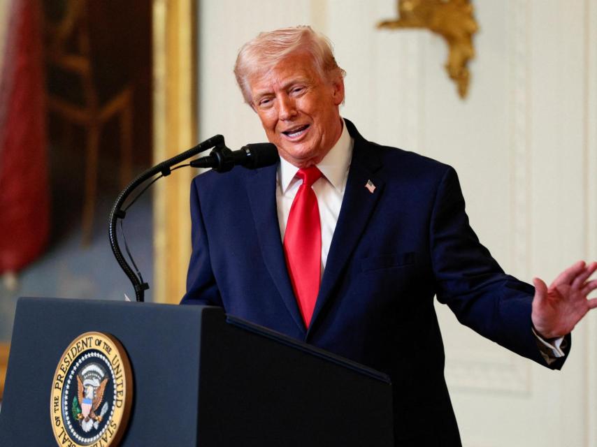 Donald Trump este jueves en un evento en la Casa Blanca.