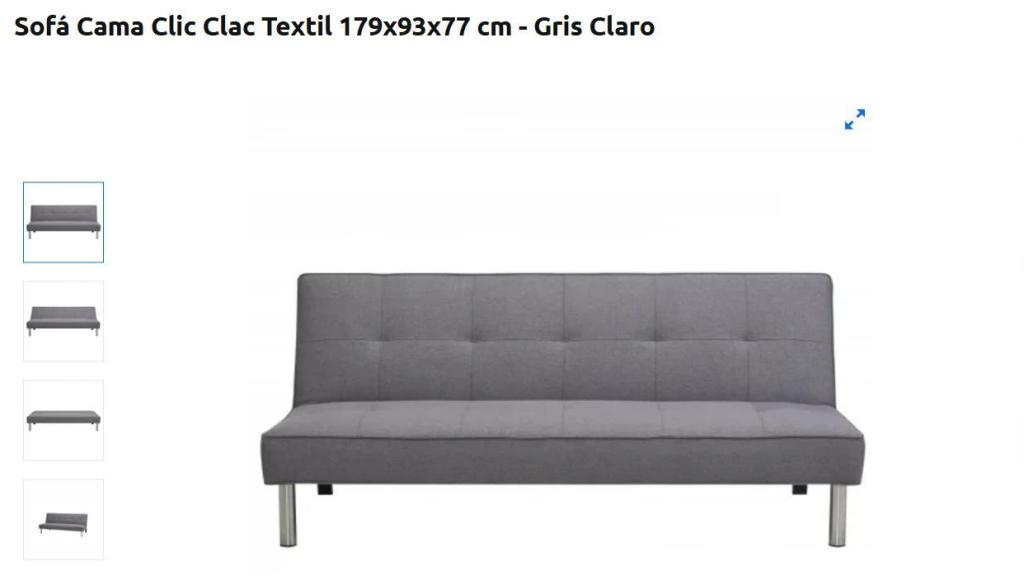 Sofá cama Clic Clac Textil.