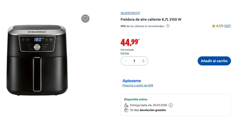 Airfryer Silvercrest