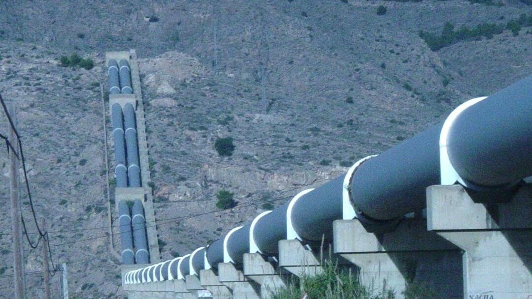 Tuberías del trasvase Tajo-Segura.