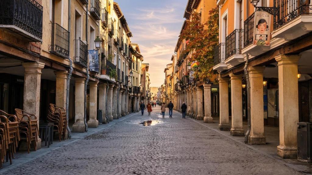 La Calle Mayor de Alcalá de Henares.