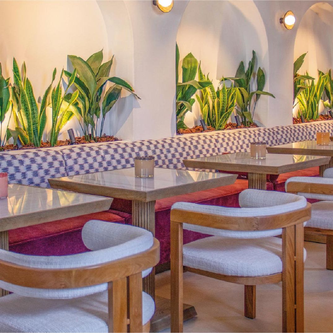 El interior del restaurante.