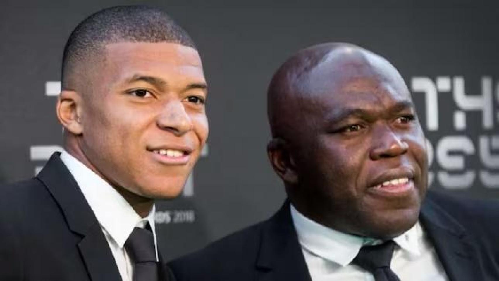 Wilfred Mbappé, junto con su hijo Kylian en la gala de los premios The Best.