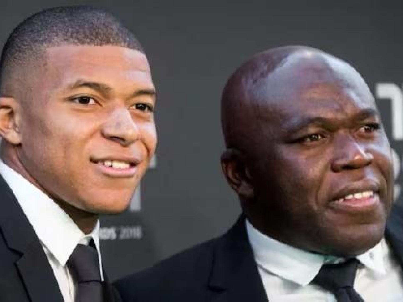 Wilfred Mbappé, junto con su hijo Kylian en la gala de los premios The Best.