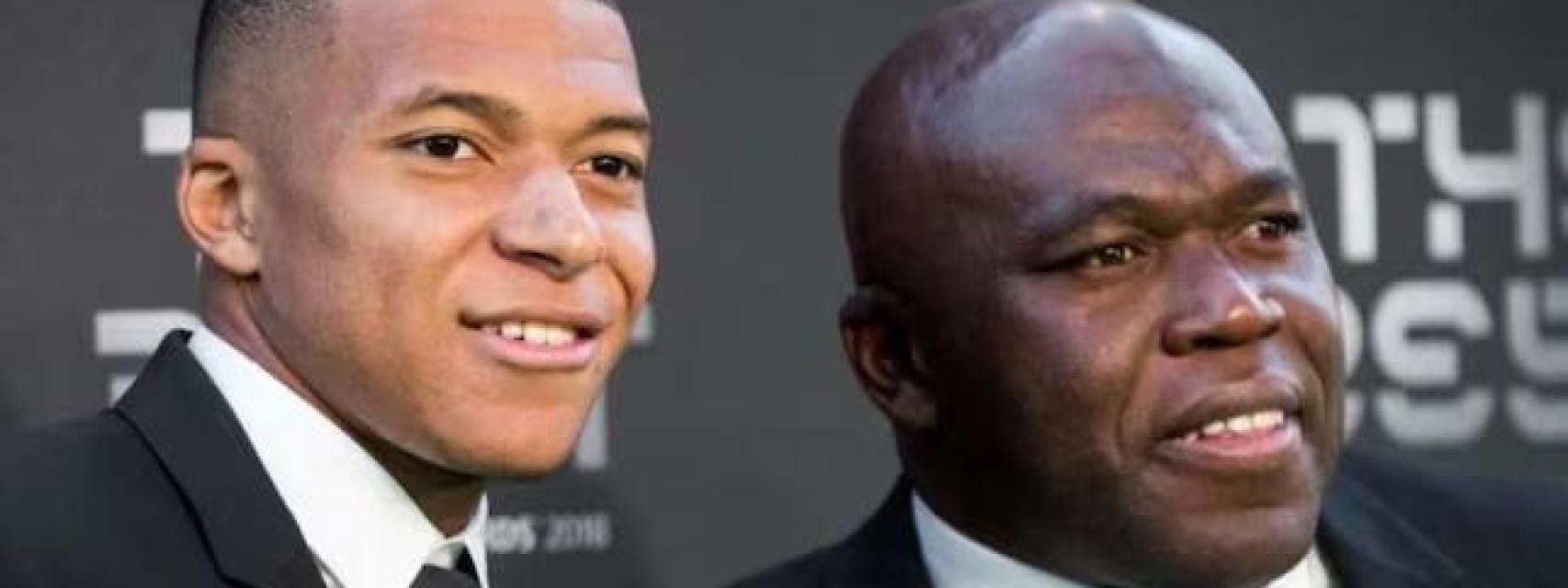 Wilfred Mbappé, junto con su hijo Kylian en la gala de los premios The Best.