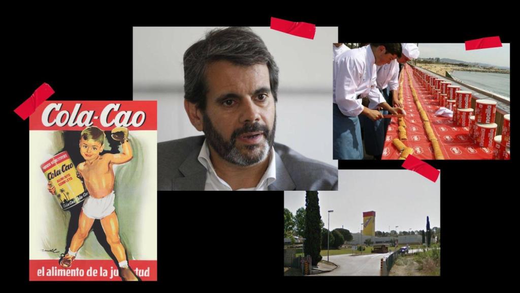 En el centro de la imagen, Xavier Pons, CEO de Idilia Foods, la compañía catalana detrás de ColaCao o Nocilla.