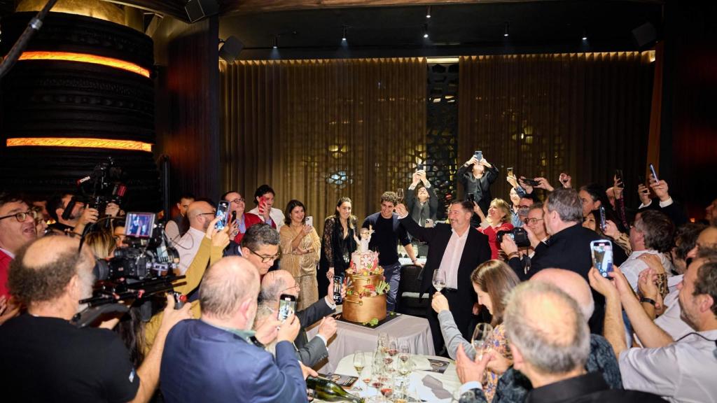 Imagen de la cena homenaje a Joan Roca.