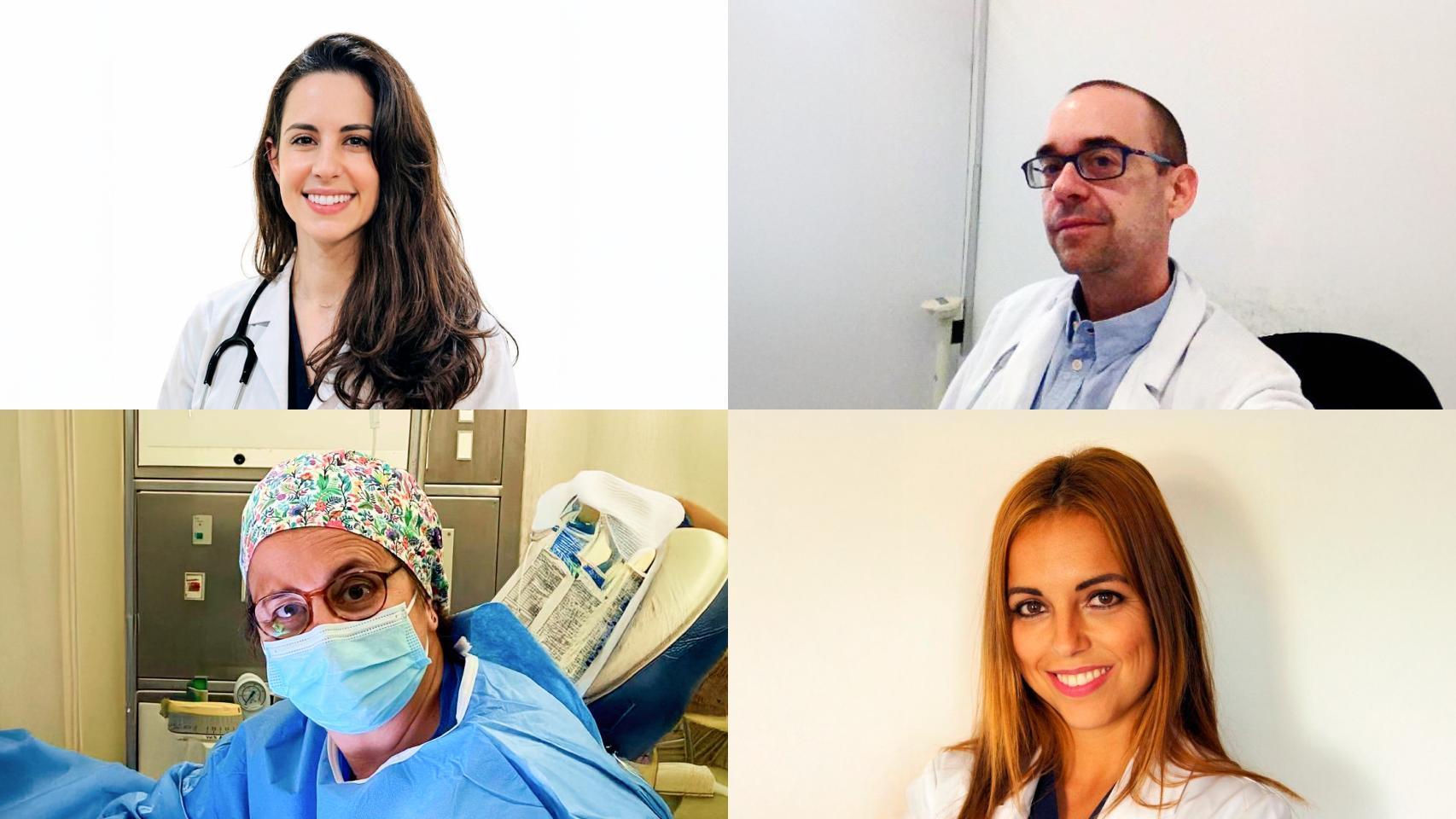 Lucía, Jaime, María Elena y Elvira son de los pocos médicos que se animaron a mostrarse, los demás temen a las posibles represalias
