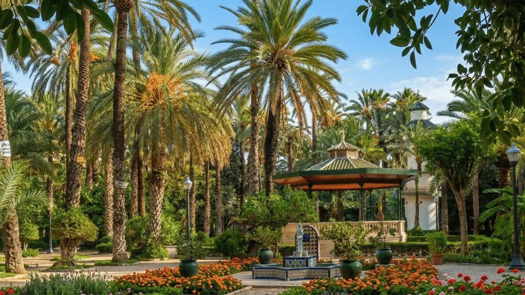 El Palmeral de Elche, en Alicante (Comunidad Valenciana).