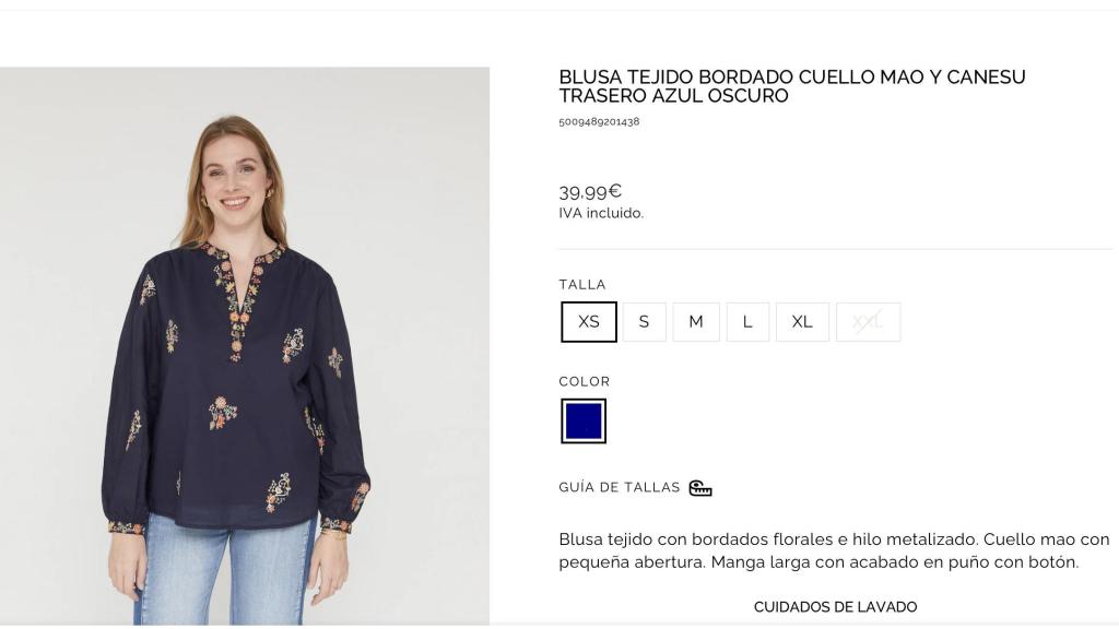 Blusa bordados.