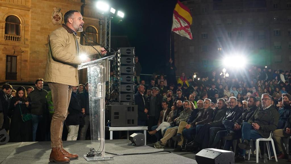 Santiago Abascal in the Valladolid campaign.